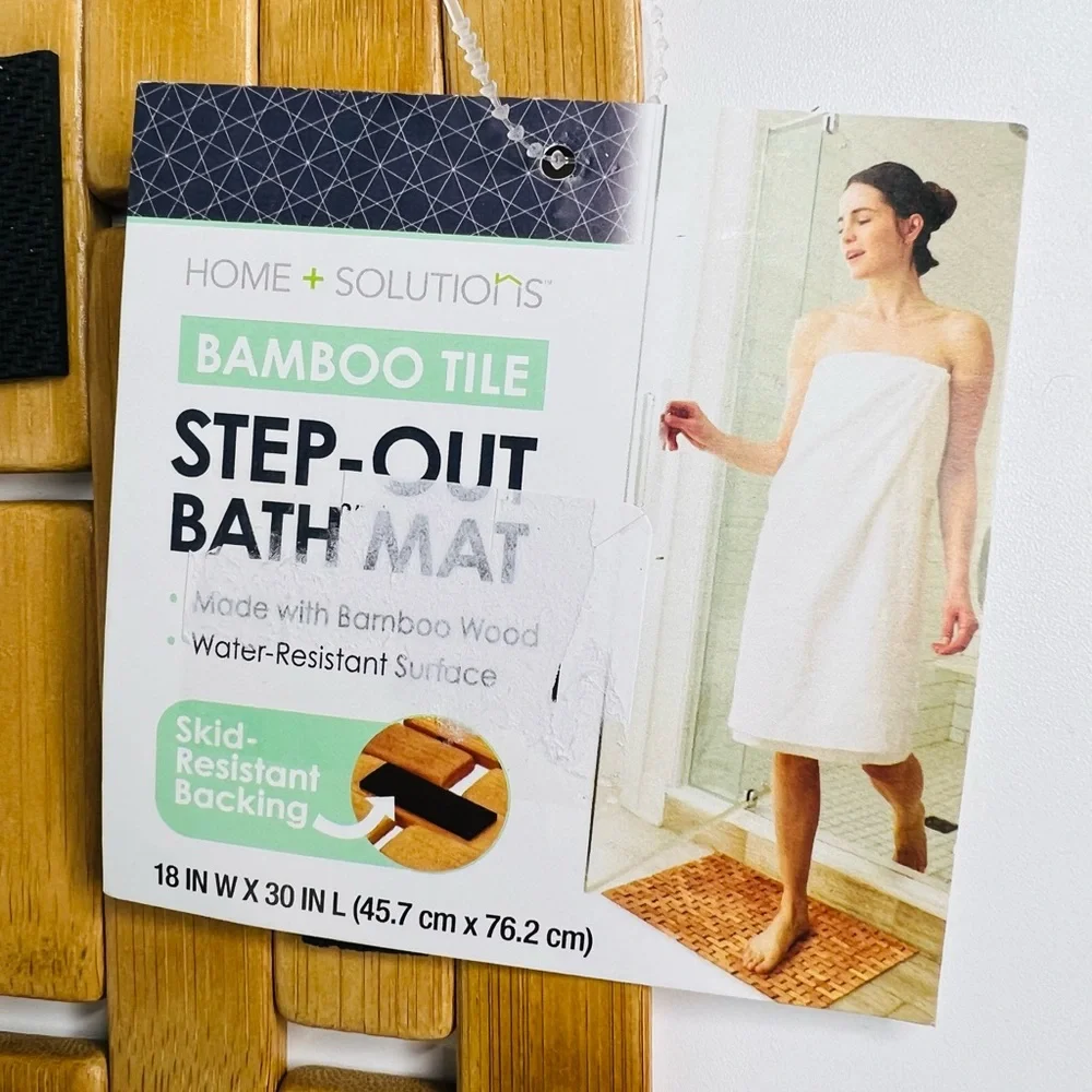 Home solutions Bamboo Bath Mat, Bath Mat, Bamboo Shower Mat, Bamboo Floor Mat
